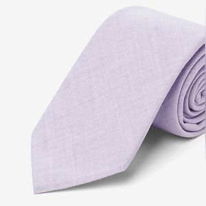 Textured Solid Lilac Purple Tie